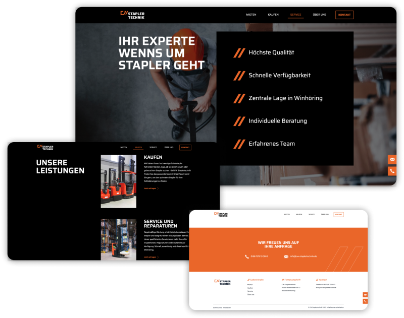CW Staplertechnik Webdesign