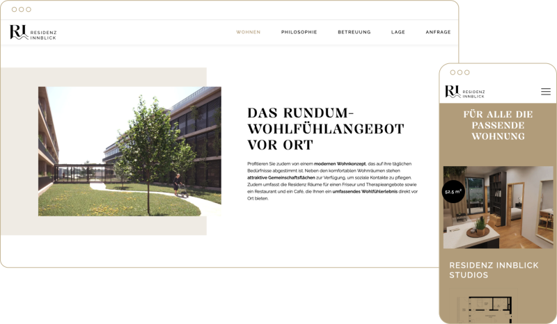 Residenz Innblick Responsive Design