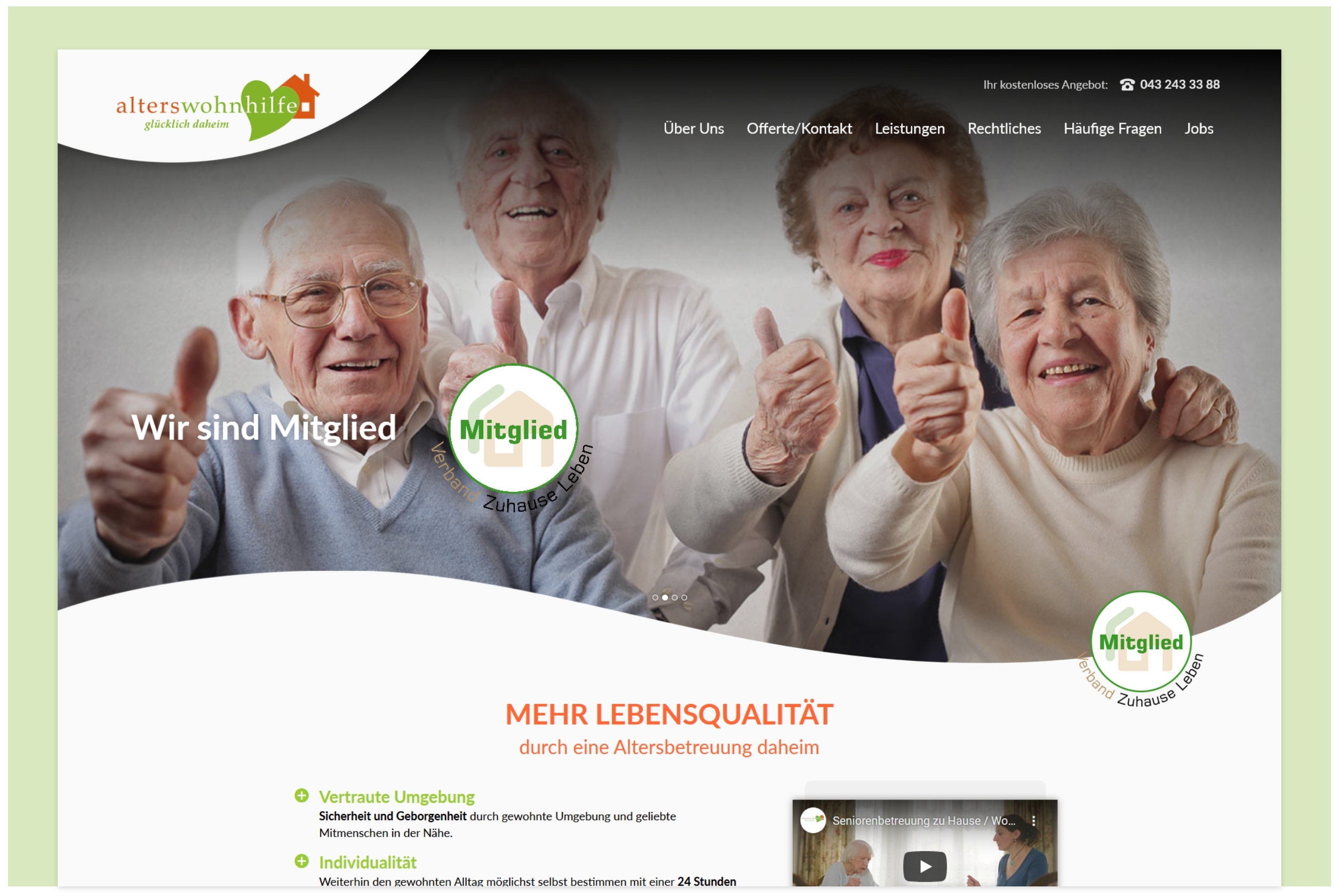 Alterswohnhilfe Website 1