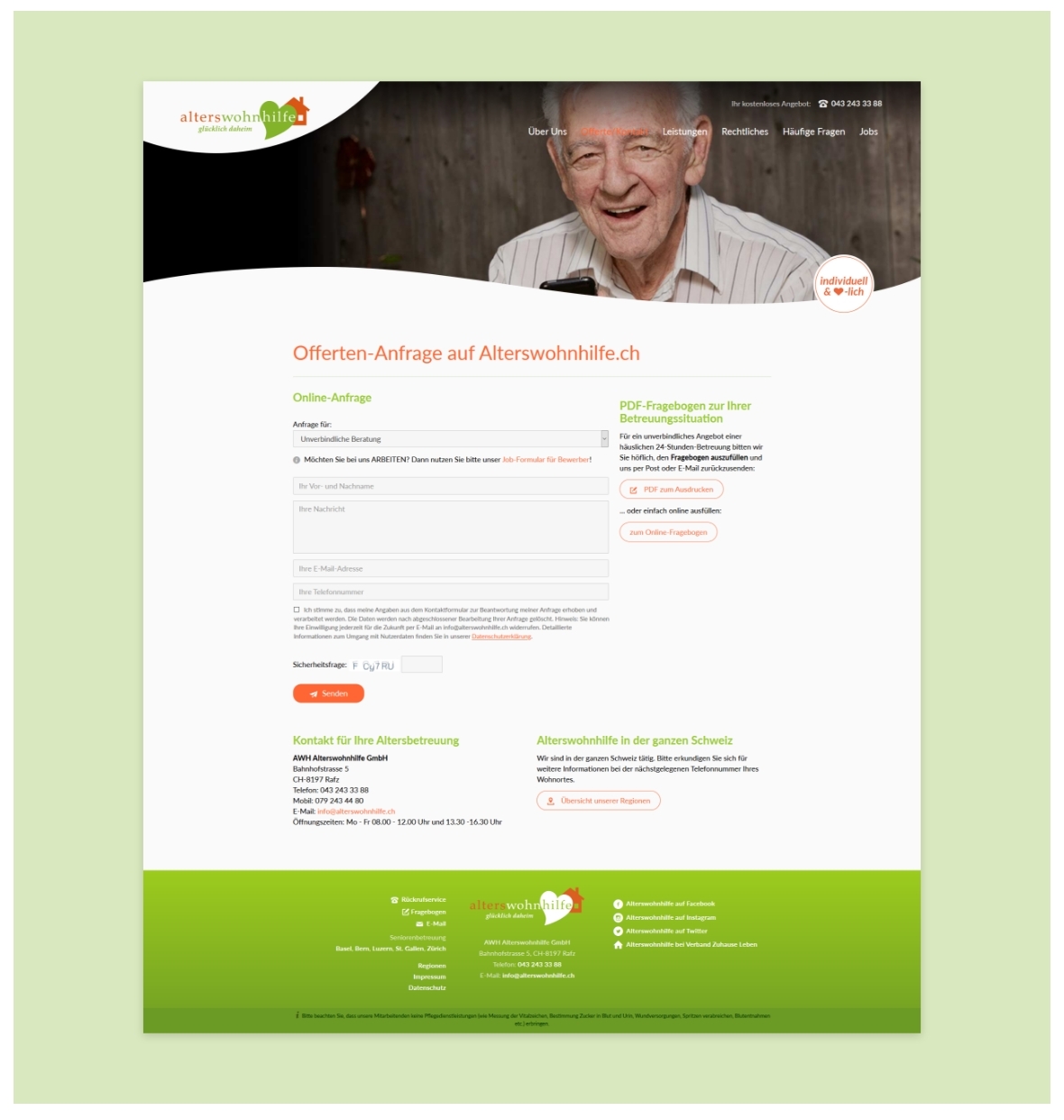 Alterswohnhilfe Website 2