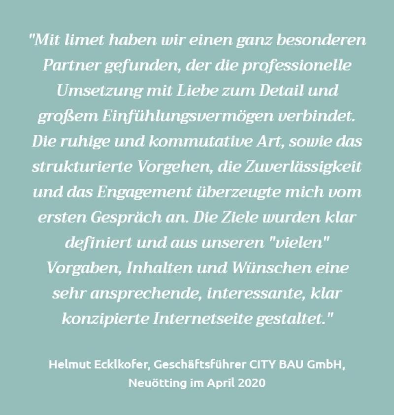 CITYBAU Kundenstimme