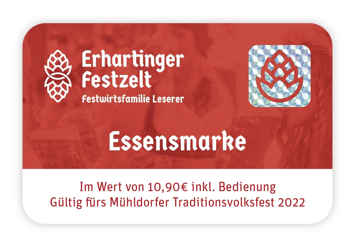 Erhartinger Festzelt Essenmarke