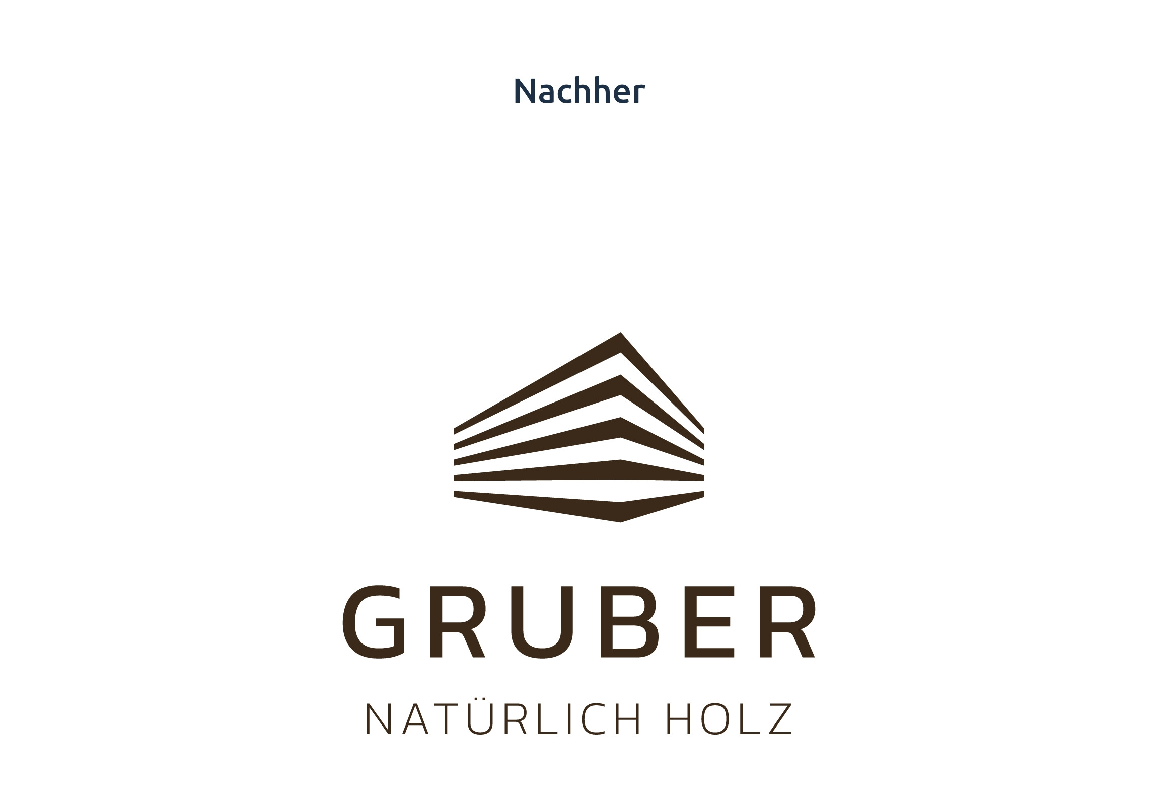 Holzbau Gruber Logo Nachher