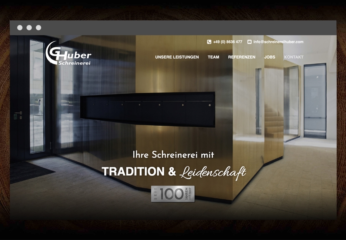 Schreinerei Huber Website 2