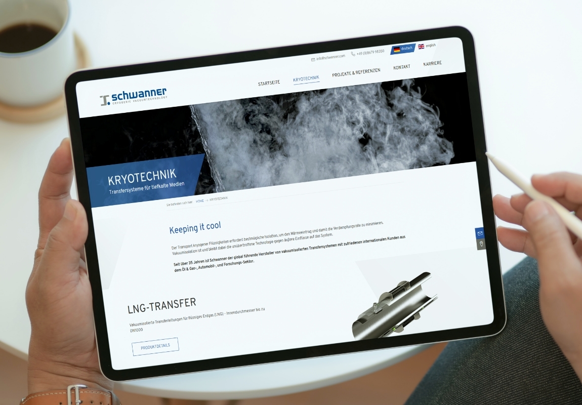 Schwanner ipad mockup