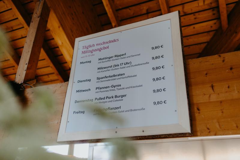 Speisekarte Volksfest Vilsbiburg limet