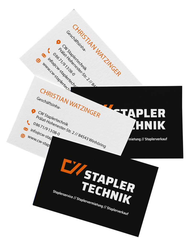 CW Staplertechnik Visitenkarten